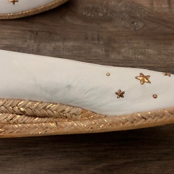 Vintage Stuart Weitzman White Star Wedges - Picture 11 of 11